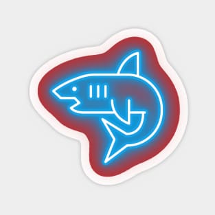 Neon Shark Sticker